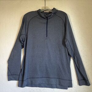 Kjus Men Keano Halfzip Pullover Blue Heather Golf Ski Mid Layer Size 56 2XL